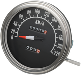 5\" KPH FL-\'68-\'84 Style 1:1 Speedometer - Black Face 1962 - 1983