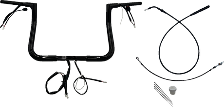 1-1/4\" EZ Install Flat Top Handlebar - 11\" - Black 2023 - 2024