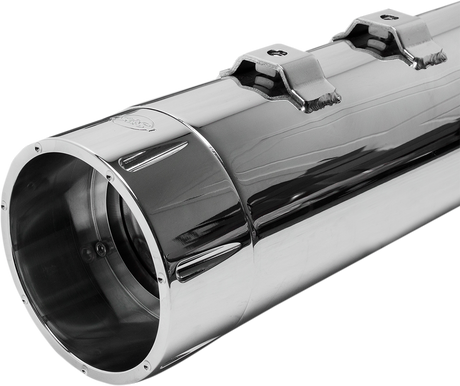 4-1/2\" MK45 Performance Mufflers - Chrome with Chrome Tracer 1995 - 2016