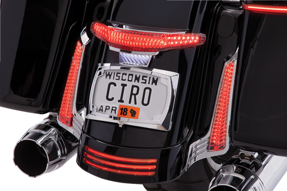 Taillight/License Plate Frame - Chrome - Smoke Lens 2014 - 2021