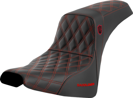 Pro Series SDC Performance Seat - without Backrest - Red Stitch - FXBB/FXST \'18-\'23 2018 - 2023