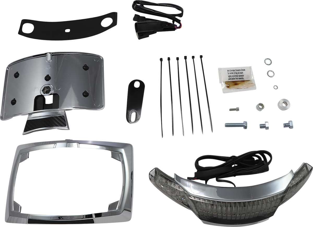 Taillight/License Plate Holder - Chrome 2010 - 2013