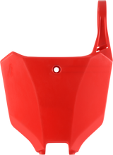 Front Number Plate - Red 2021 - 2023