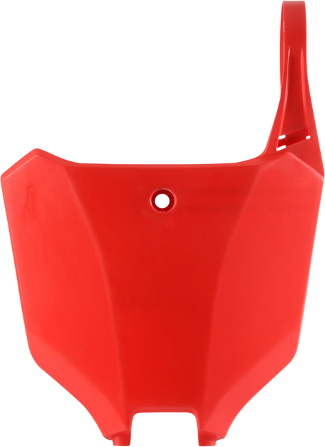 Front Number Plate - Red 2021 - 2023