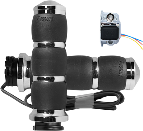 Grips - Heated - Velvet Air - Cable - Chrome 1986 - 2022