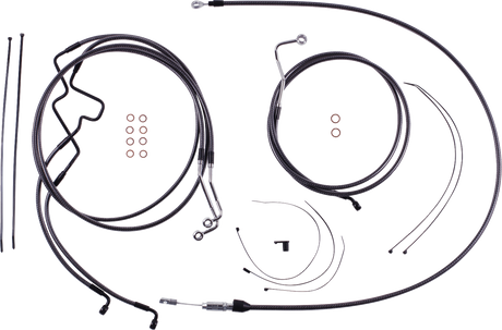 KARBONFIBR Designer Handlebar Installation Kit - 10\" - \'21-\'22 FLHR 2021 - 2023