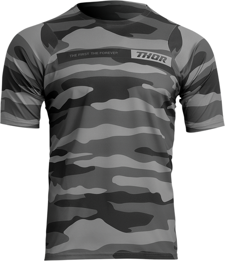 Assist Short-Sleeve Jersey - Camo Dark Gray - XS