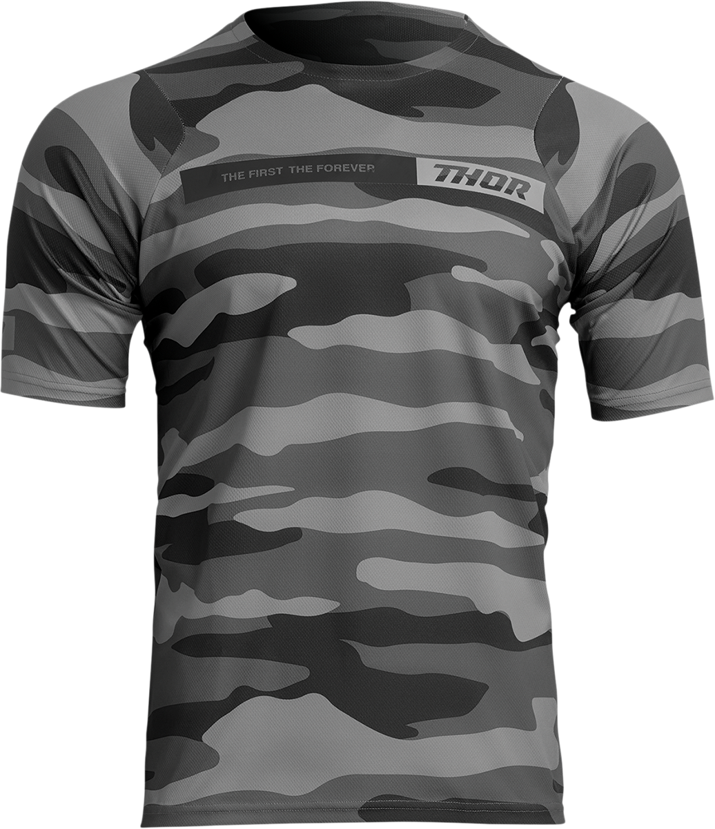 Assist Short-Sleeve Jersey - Camo Dark Gray - 2XL