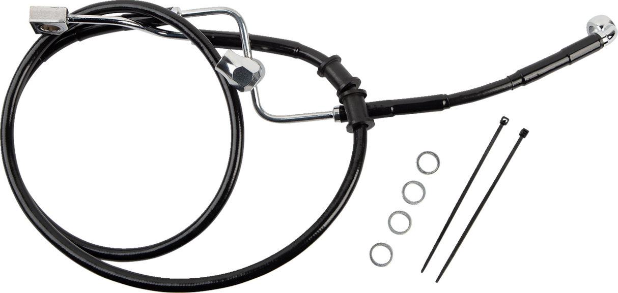 Brake Line - Rear - Master Cylinder to ABS - Black 2018 - 2023