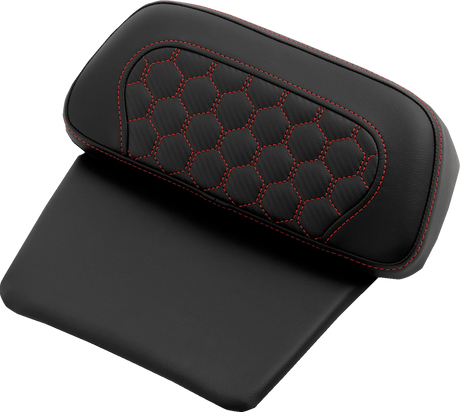 Chopped Tour Pak Pad - Honeycomb - Red Stitching - FLH/FLT \'14-\'24 2014 - 2024