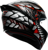 K1 S Helmet - Lyzard - Matte Black/Gray/Red - XL