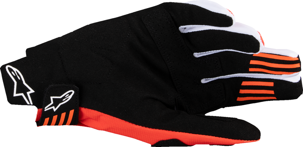 Techstar MX Gloves - Black/Hot Orange - 2XL