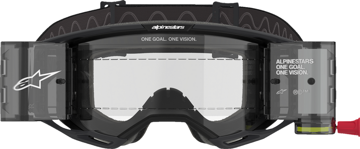 Vision 8 Roll-Off Goggle - Corp - Black - Clear Lens