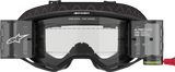 Vision 8 Roll-Off Goggle - Corp - Black - Clear Lens