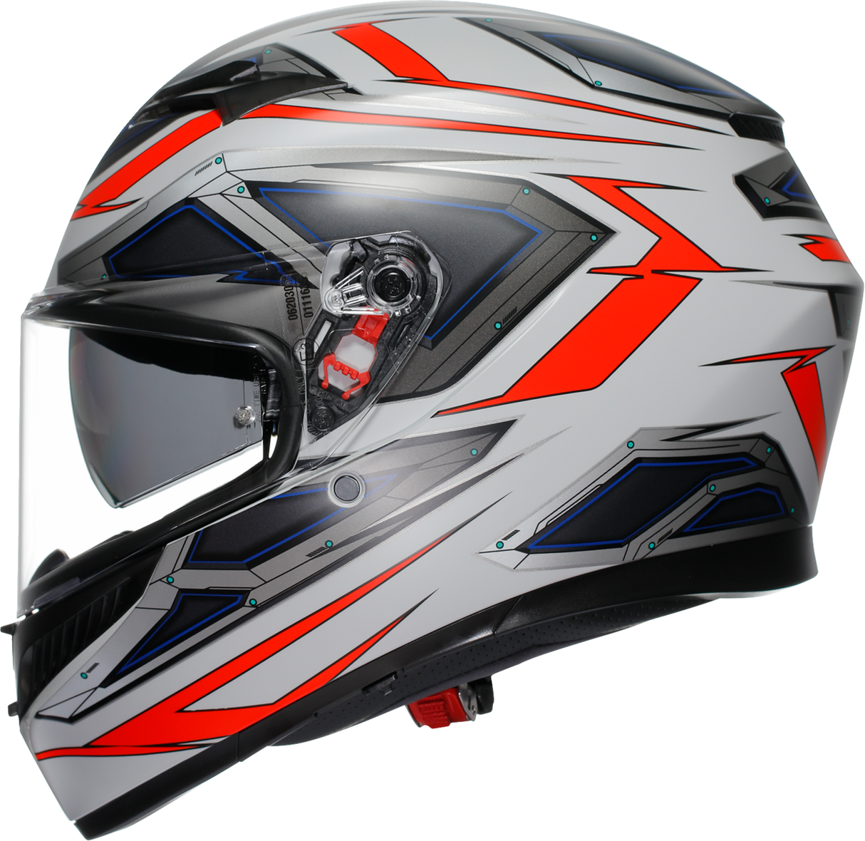 K3 Helmet - Space - Matte White/Red Fluo - XL
