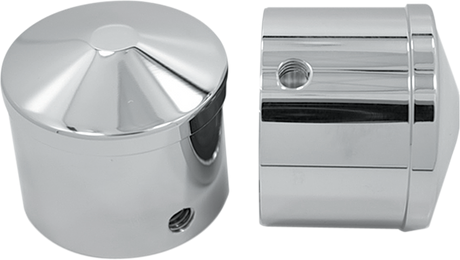 Front Axle Nut Cover - Chrome - Air Cushion - 1\" 2007 - 2020