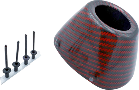 End Cap Replacement Kit - Carbon - RCT External - Red