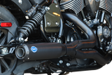 2-into-1 Qualifier Exhaust System - Guardian Black - Race Only - Indian Chief 2022 - 2024