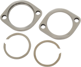 Exhaust Flange Kit - Polished Stainless Steel 1984 - 2025