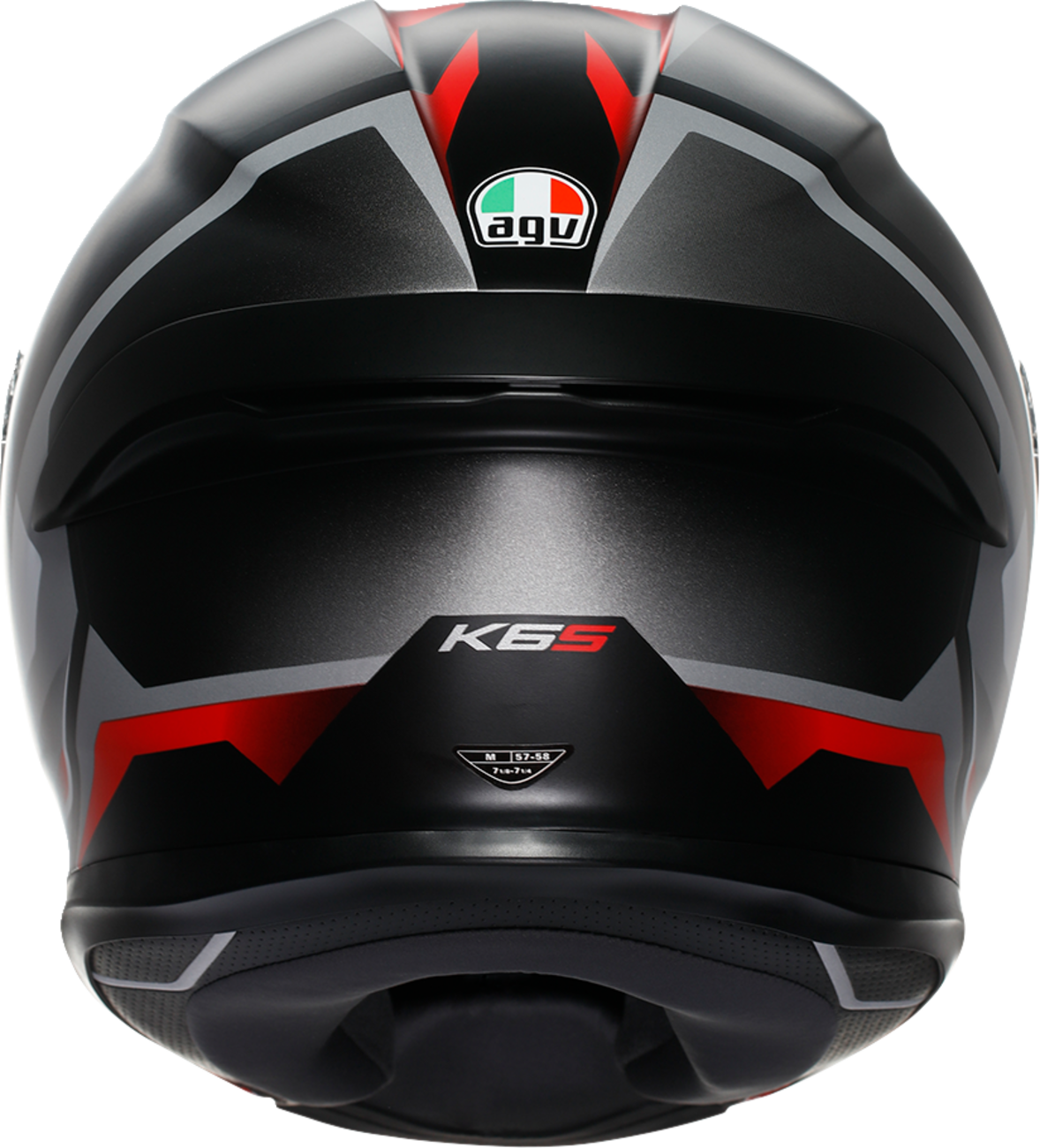 K6 S Helmet - Karve - Matte Black/White/Red - Large
