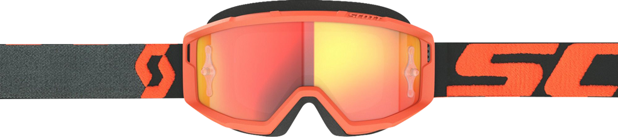 Primal Goggle - Orange/Black - Orange Chrome Works Lens