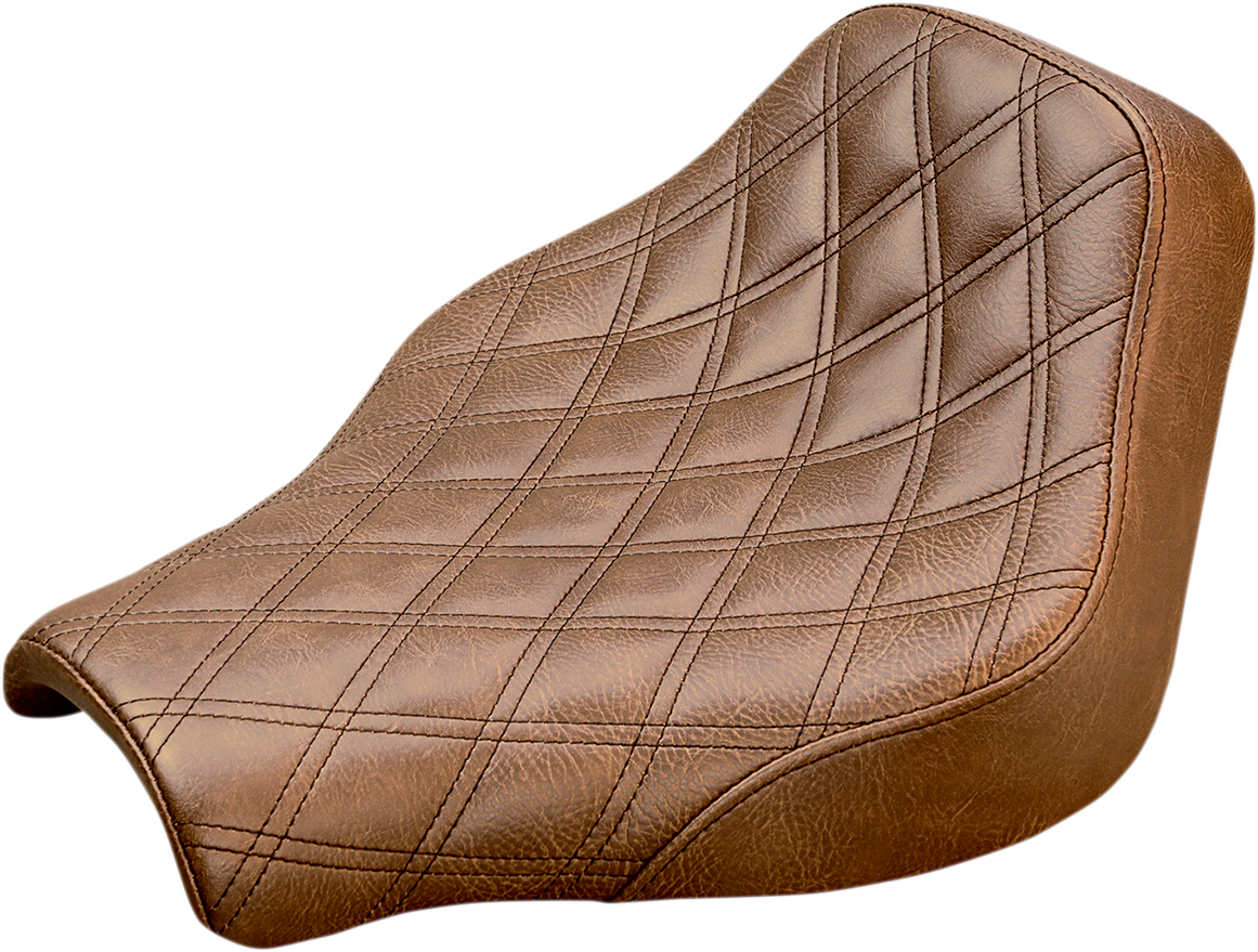 Renegade Solo Seat - Lattice Stitched - Brown - FX \'18-\'20 2018 - 2020