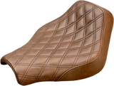 Renegade Solo Seat - Lattice Stitched - Brown - FX \'18-\'20 2018 - 2020