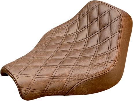 Renegade Solo Seat - Lattice Stitched - Brown - FX \'18-\'20 2018 - 2020