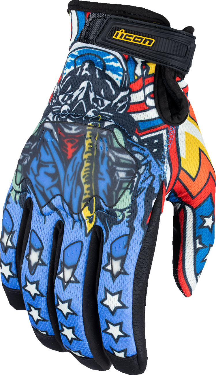 Hooligan™ Flyboy CE Gloves - Blue - XL