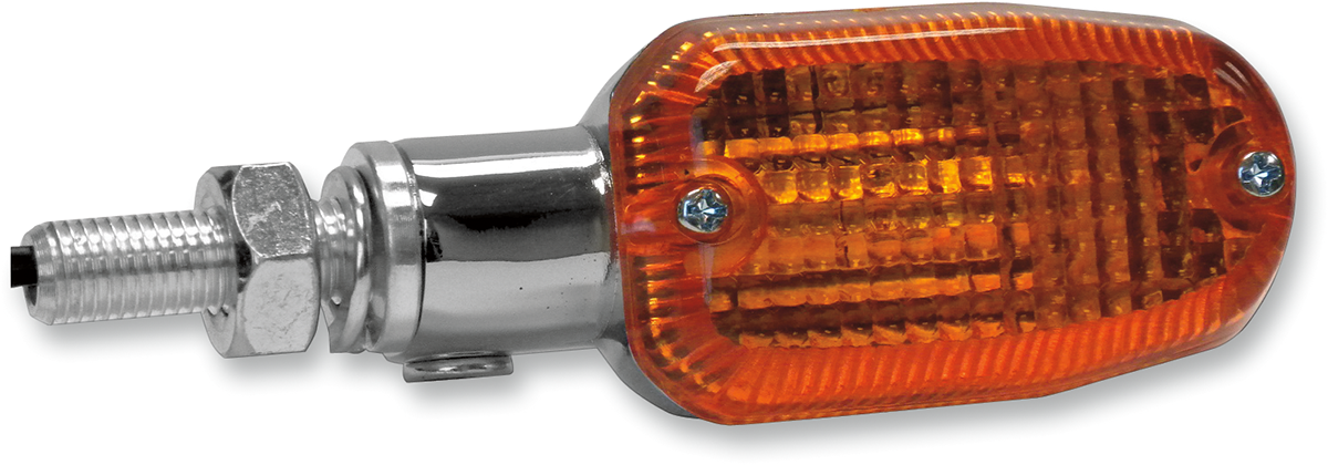 Marker Light - Single Filament - Chrome/Amber