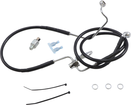 Brake Line - Rear - Black - +3\" Non ABS 2011 - 2017