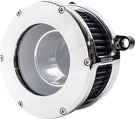 BA Air Cleaner Kit - Chrome/Clear with Black Filter - M8 2023 - 2024