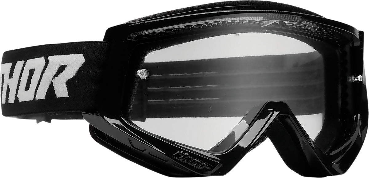 Combat Goggle - Racer - Black/White - Clear Lens
