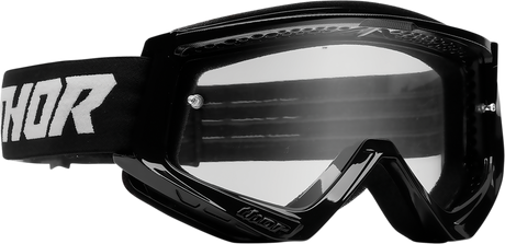 Combat Goggle - Racer - Black/White - Clear Lens