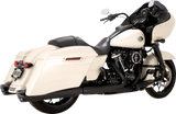 Razorback 450 Slip-On Mufflers - Black - M8 Bagger 2017 - 2025