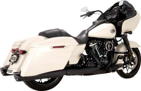 Razorback 450 Slip-On Mufflers - Black - M8 Bagger 2017 - 2025