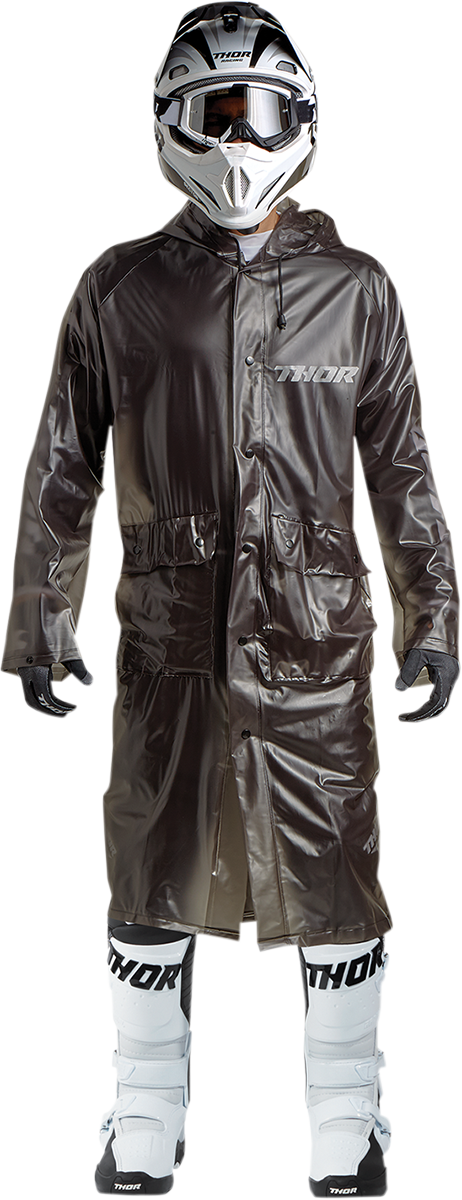 Trench Rain Jacket - Black - One Size