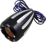 LED Deep Cut Signals - Black/Amber - Amber Ring