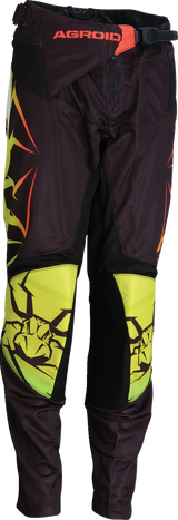 Youth Agroid Mesh Pants - Hi-Viz/Black - 18