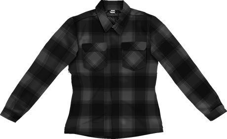 Women\'s Fallblock CX Flannel Jacket - Black - 3XL