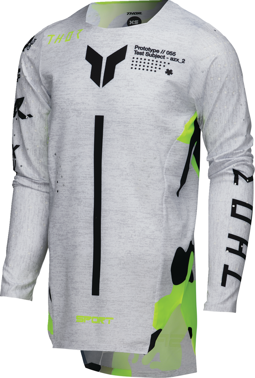 Youth SPORTMODE Riot Jersey - White/Acid - Medium