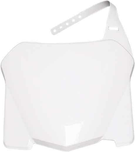 Front Number Plate - White 2008 - 2009