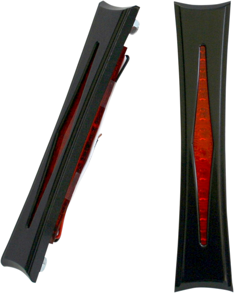 Bag Lights - Diamond - Red Lens - Black