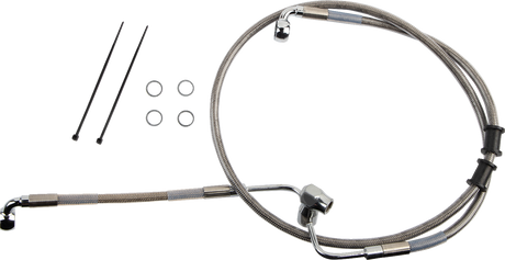 Brake Line - Rear - Non-ABS - Stainless Steel 2018 - 2023