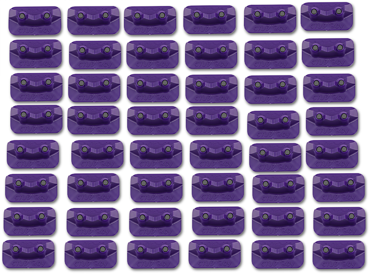 Double Backer Plates - Purple - For 2-Ply - 48 Pack