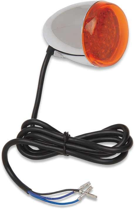 LED Turn Signal - Chrome/Red