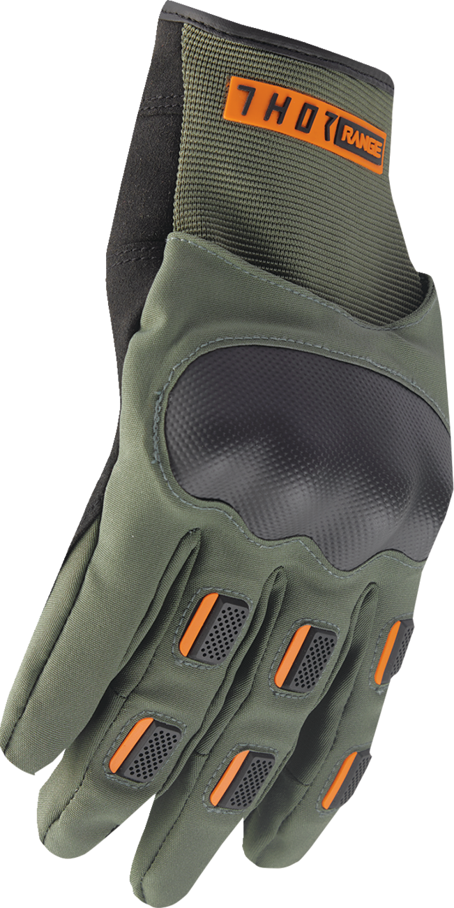 Range Gloves - Army/Orange - XS