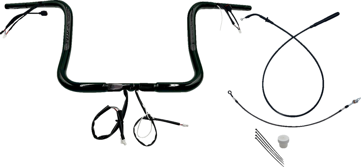 1-1/4\" EZ Install Round Top Handlebar - 12\" - Black 2023 - 2024