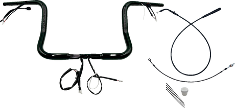 1-1/4\" EZ Install Round Top Handlebar - 12\" - Black 2023 - 2024