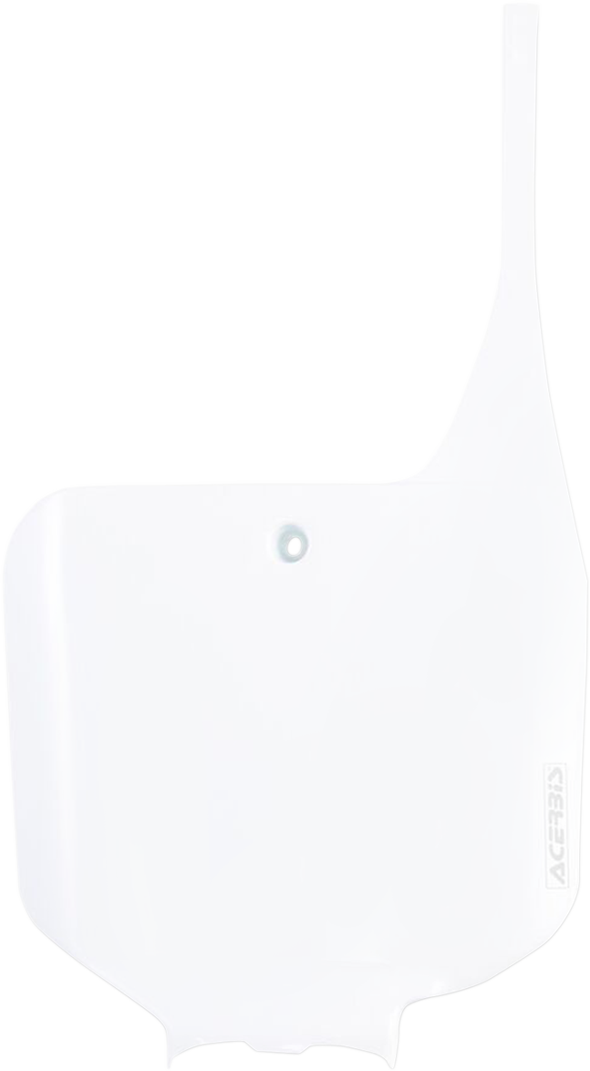 Front Number Plate - White 1995 - 2001